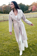 Geneva Oat Wool Blend Belted Coat