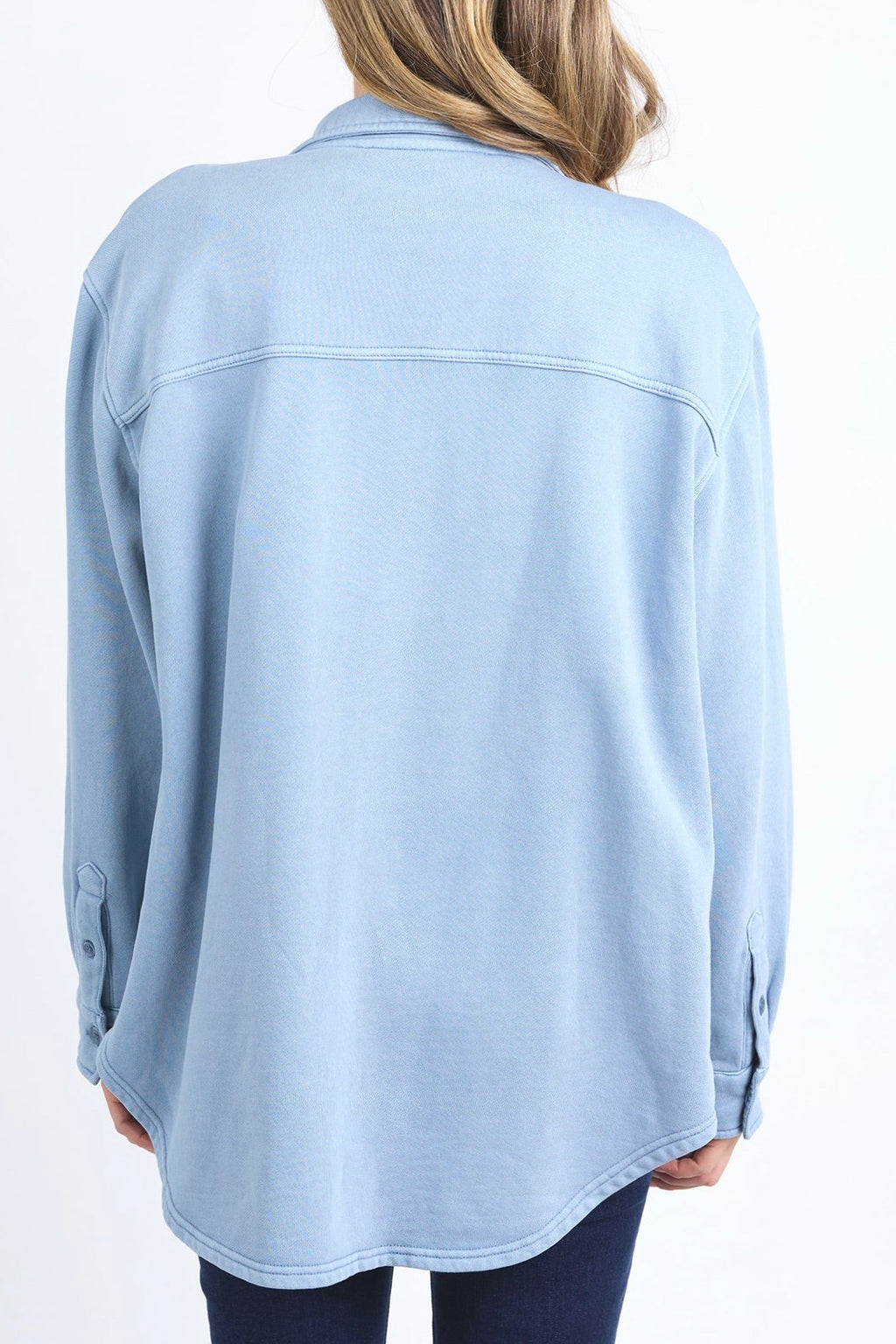 Poppy Steel Blue Fleece Jacket