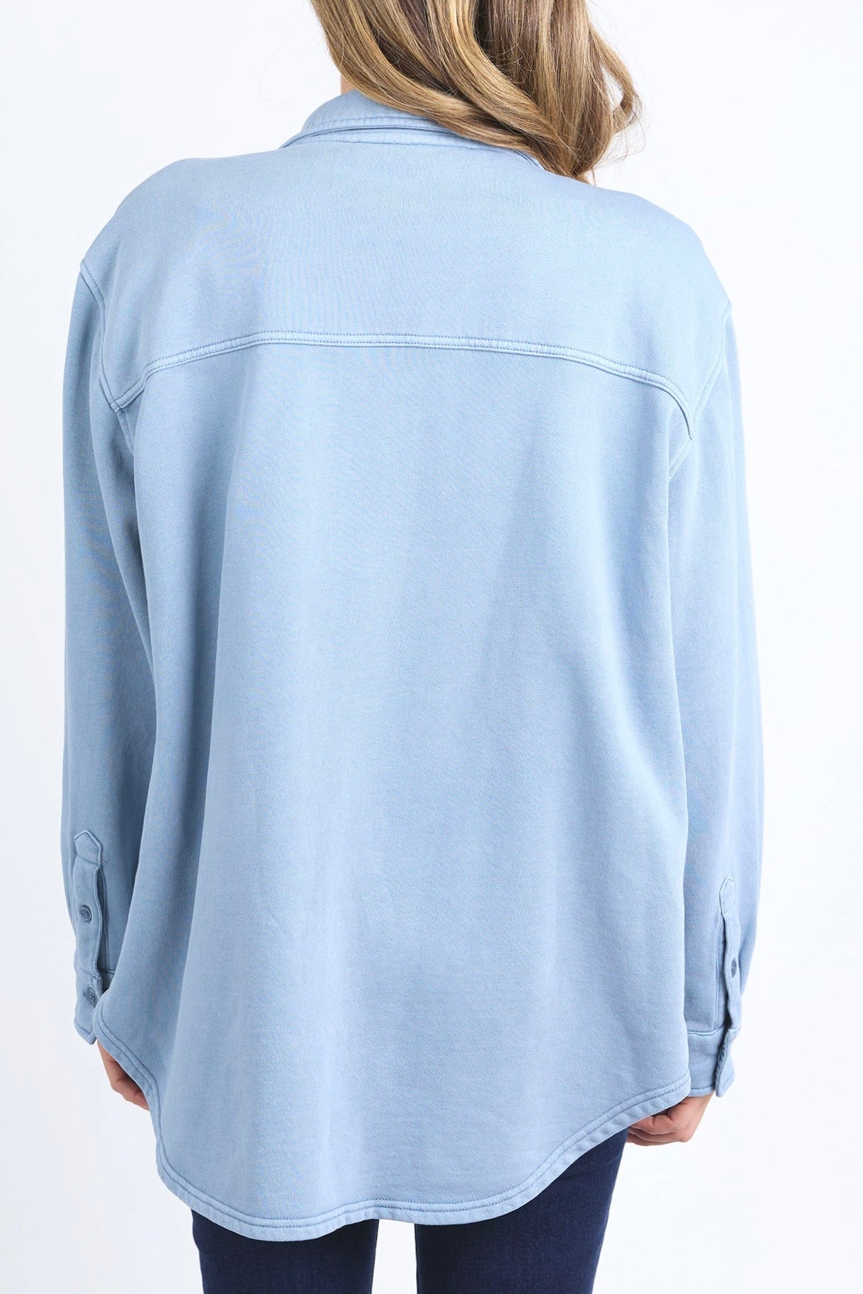 Poppy Steel Blue Fleece Jacket