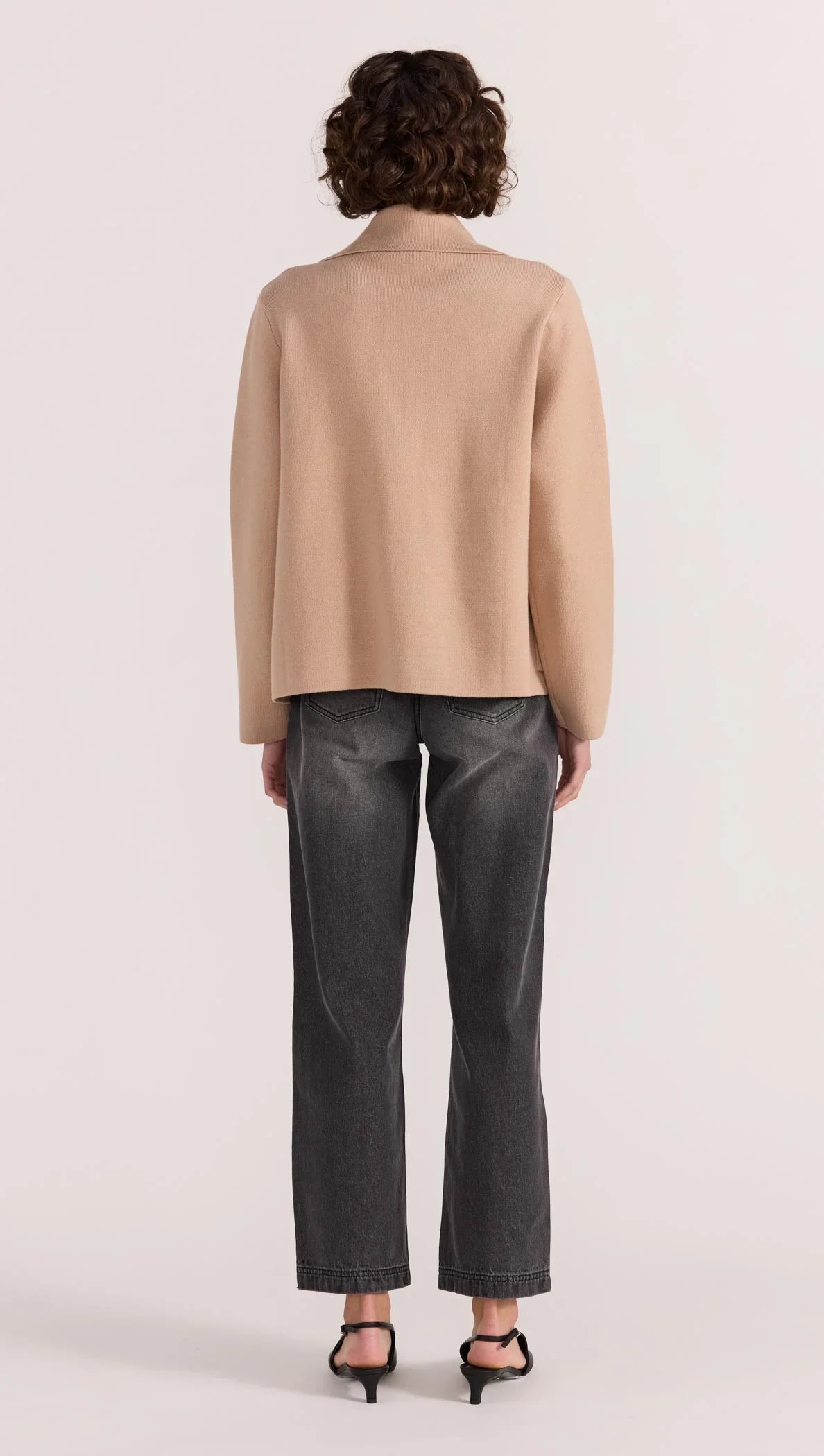 Aiden Camel Crop Coatigan