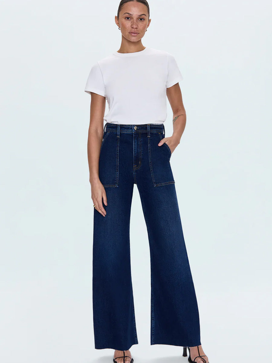 PISTOLA PENNY UTILITY HIGH RISE WIDE LEG PANT - CALLUNA
