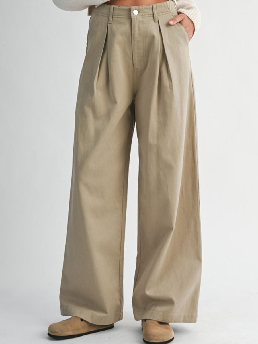 TWILL TROUSER - LIGHT TAUPE