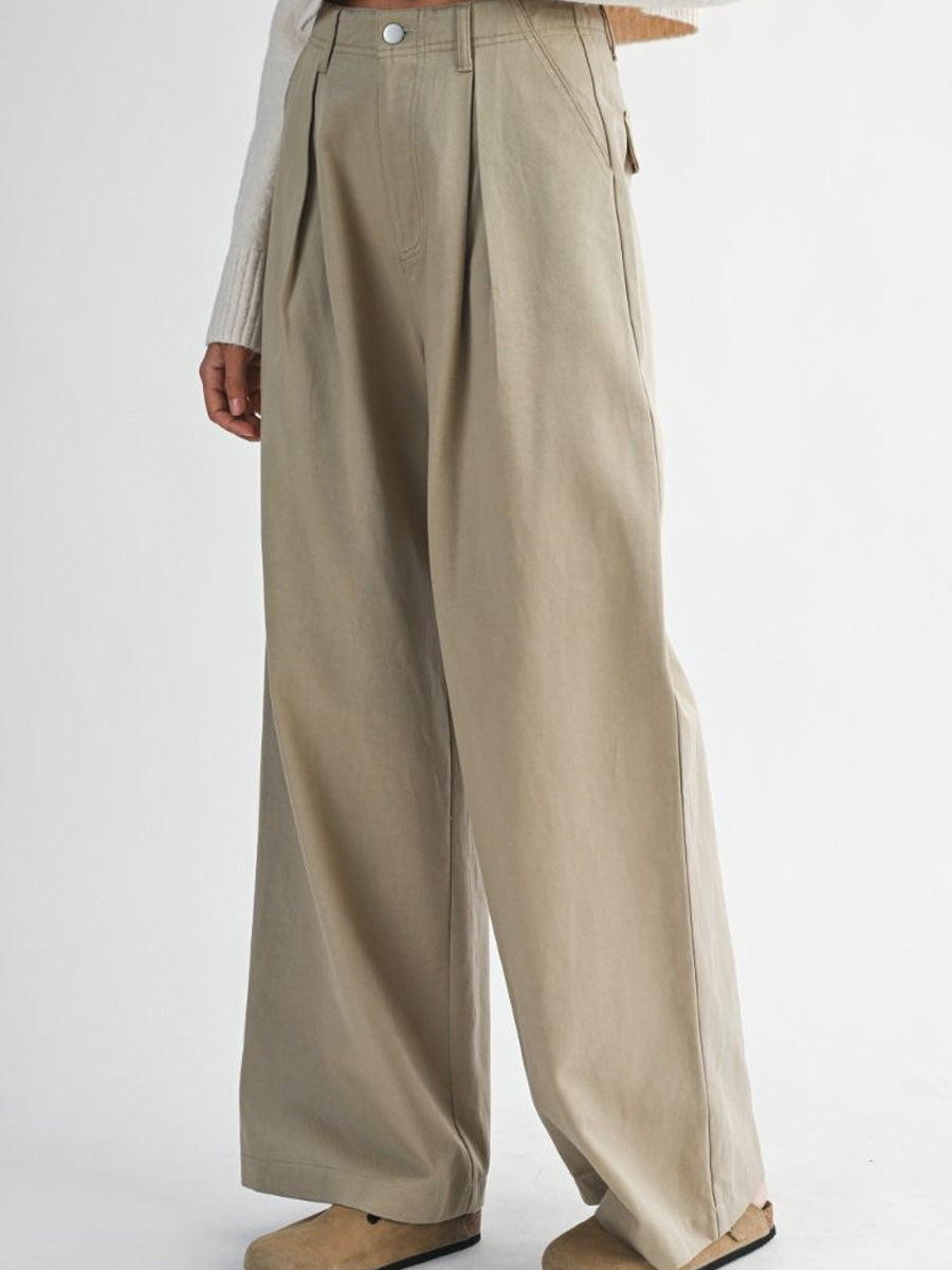 TWILL TROUSER - LIGHT TAUPE