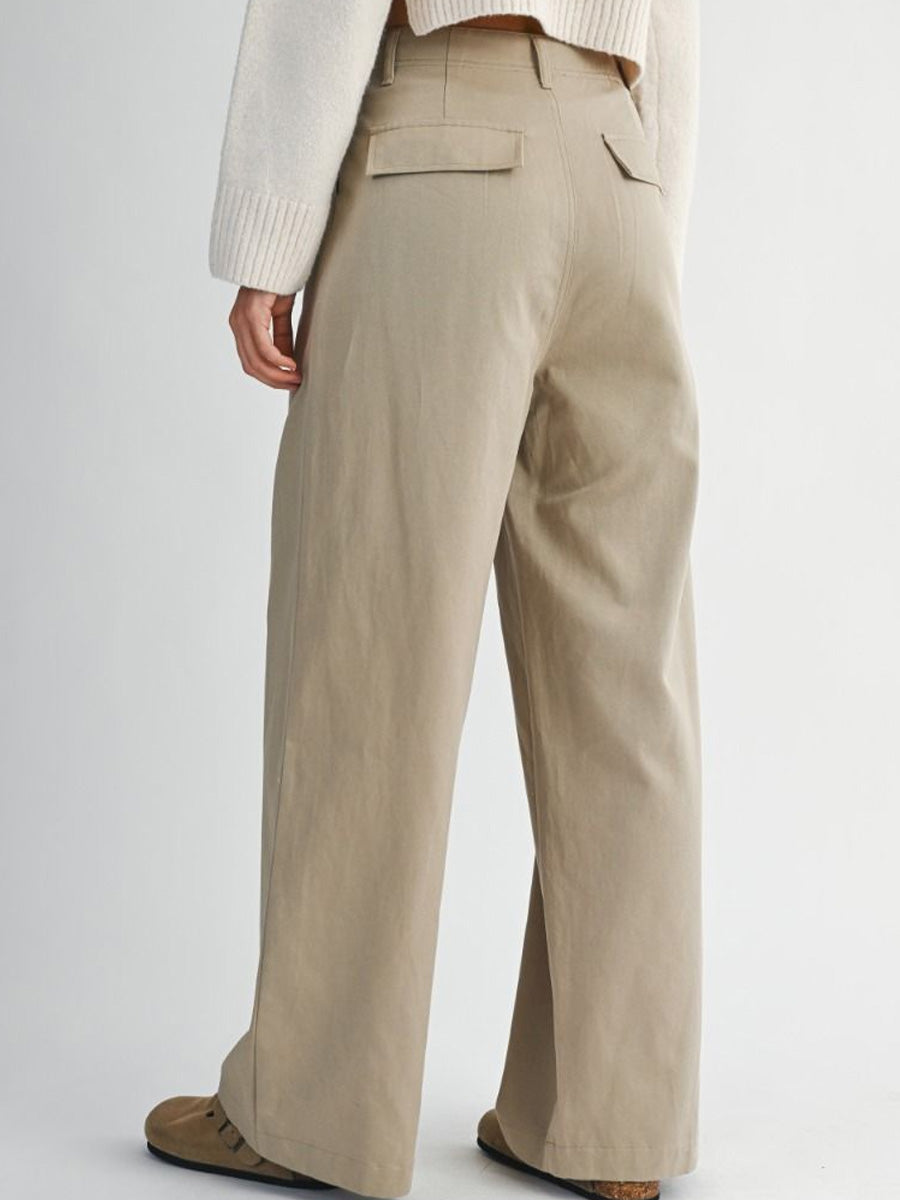 TWILL TROUSER - LIGHT TAUPE