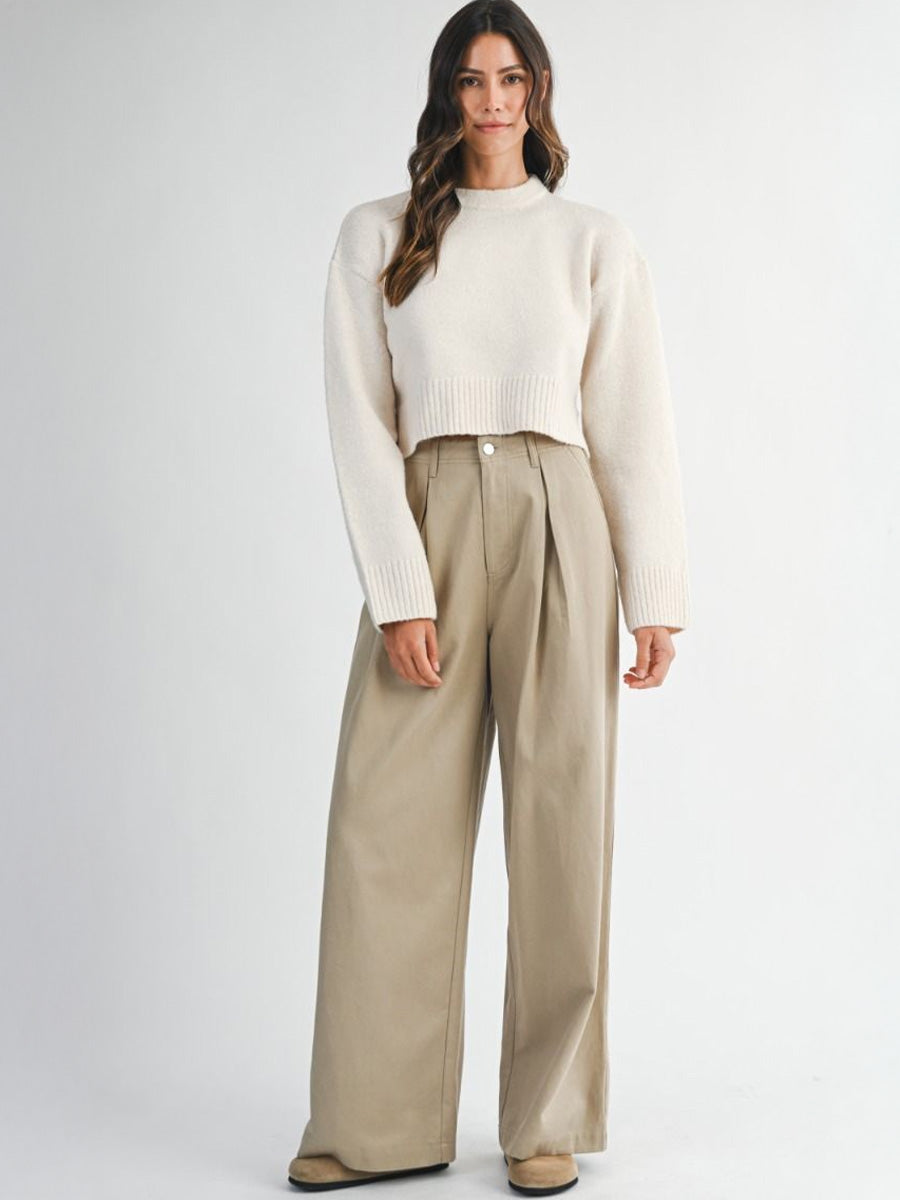 TWILL TROUSER - LIGHT TAUPE