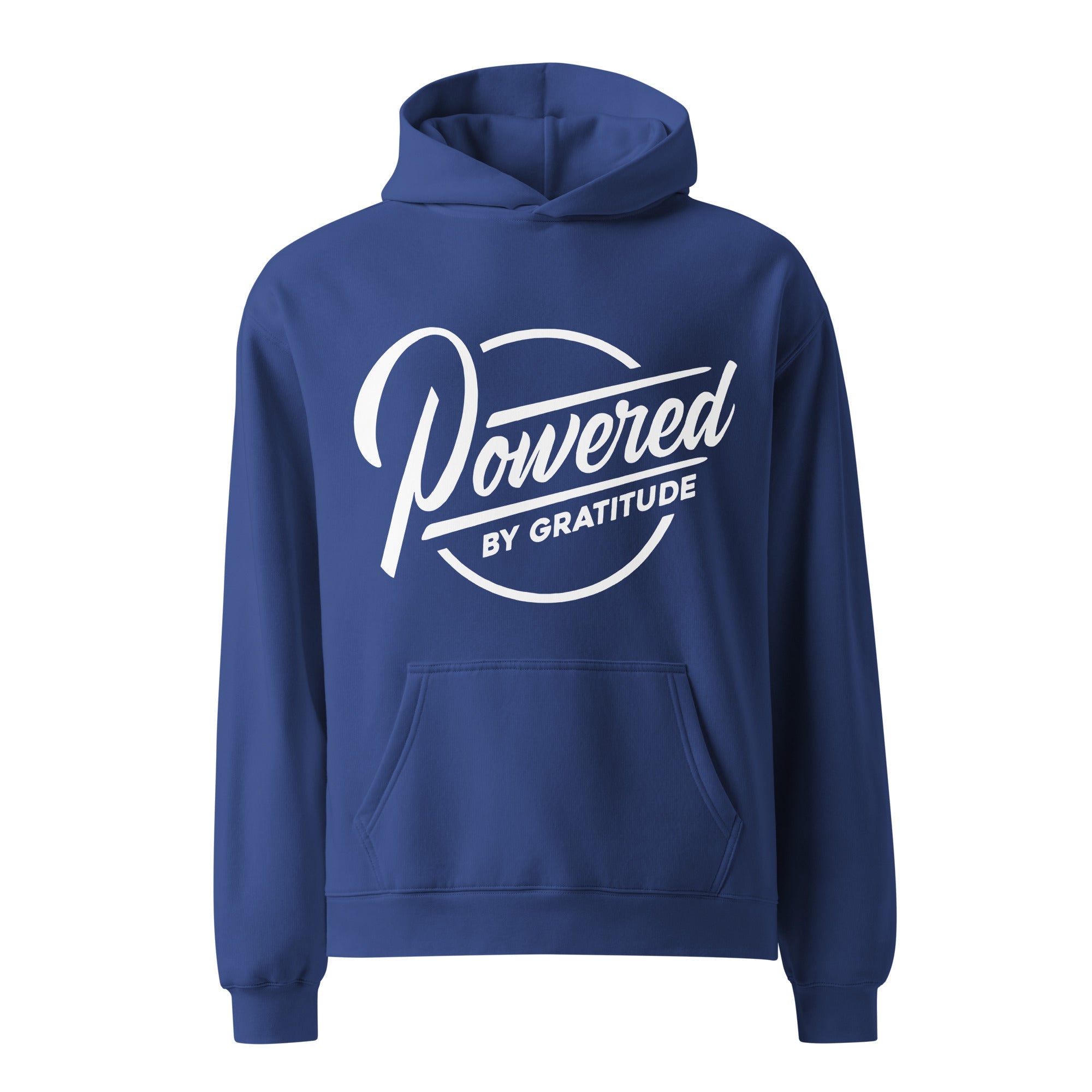 Powered by Gratitude Oversized Hoodie ¨C Cozy Comfort & Recovery Support