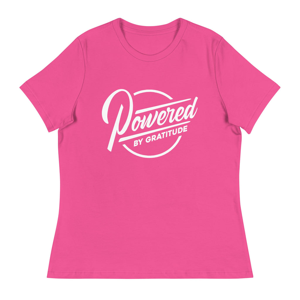 Powered by Gratitude Women's Relaxed Tee ¨C Comfort & Empowerment