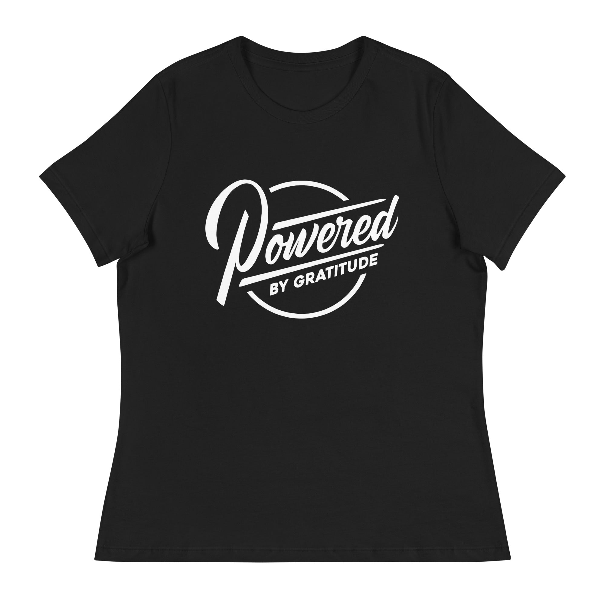Powered by Gratitude Women's Relaxed Tee ¨C Comfort & Empowerment