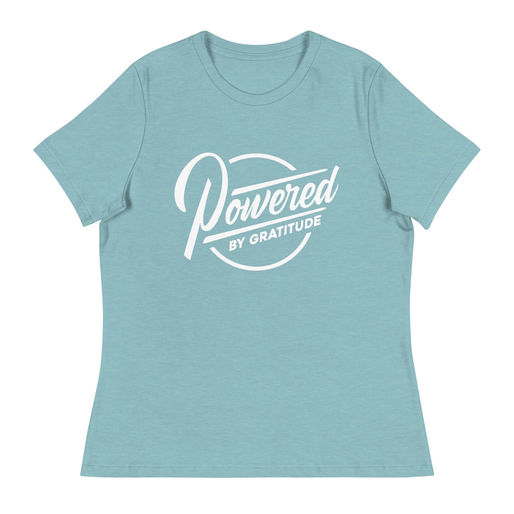 Powered by Gratitude Women's Relaxed Tee ¨C Comfort & Empowerment