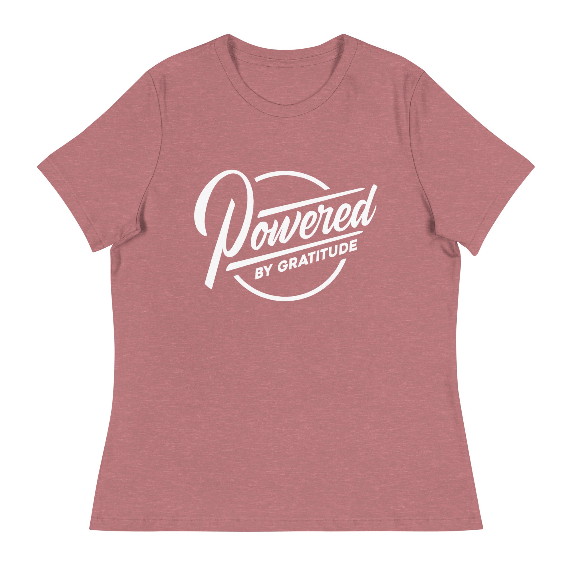 Powered by Gratitude Women's Relaxed Tee ¨C Comfort & Empowerment