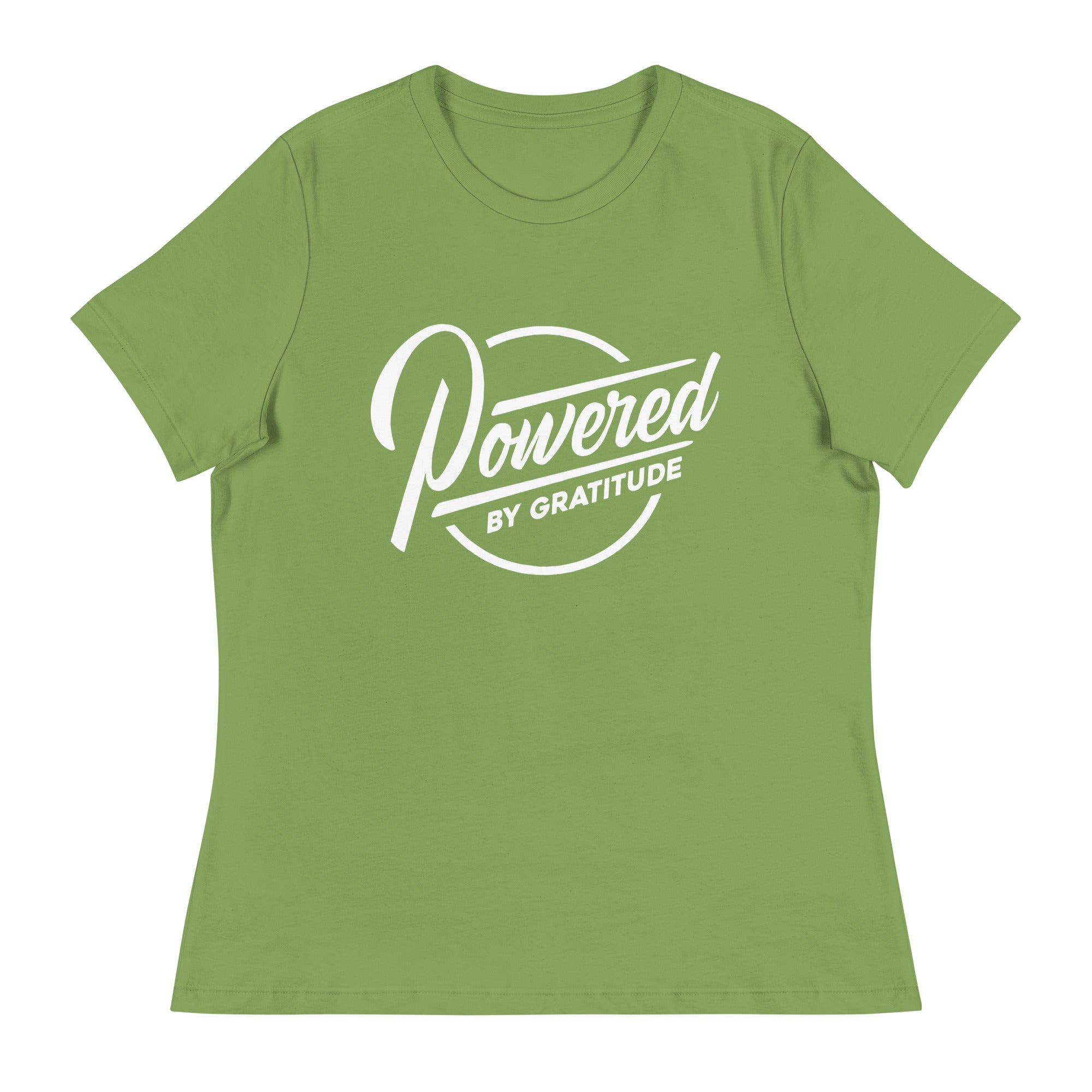Powered by Gratitude Women's Relaxed Tee ¨C Comfort & Empowerment