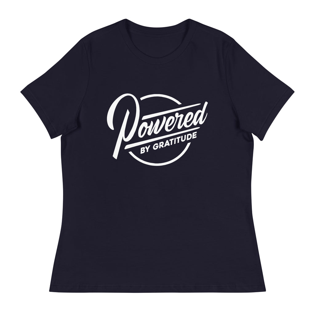 Powered by Gratitude Women's Relaxed Tee ¨C Comfort & Empowerment