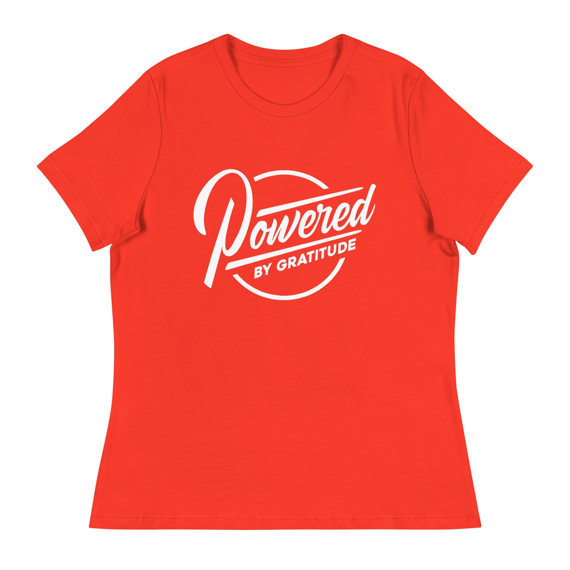 Powered by Gratitude Women's Relaxed Tee ¨C Comfort & Empowerment